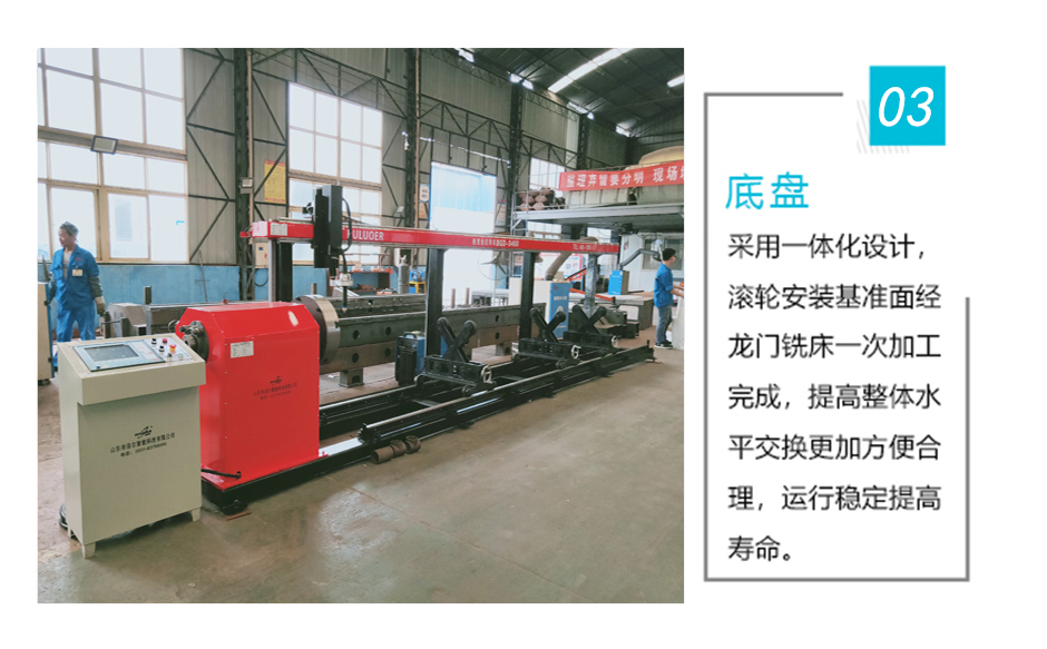 相貫線切割機(jī)采用一體化設(shè)計(jì)